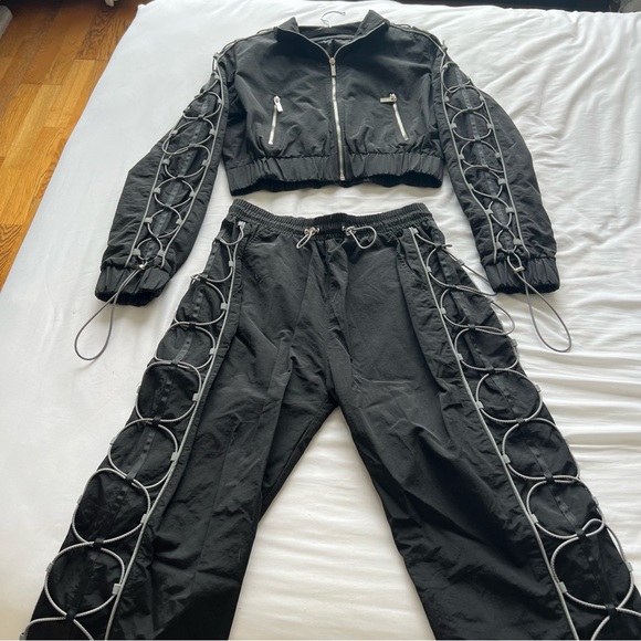 Maniere de Voir Nylon Reflective Bungee Track Set in Small - Picture 6 of 6